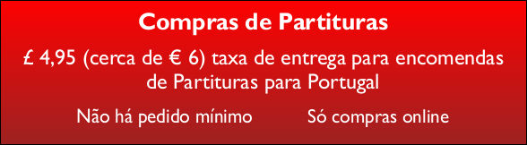 Sheet Music Orders - Portuguese